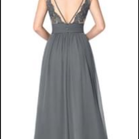 2 gray & 1 green long formal dresses. - Picture 5 of 5